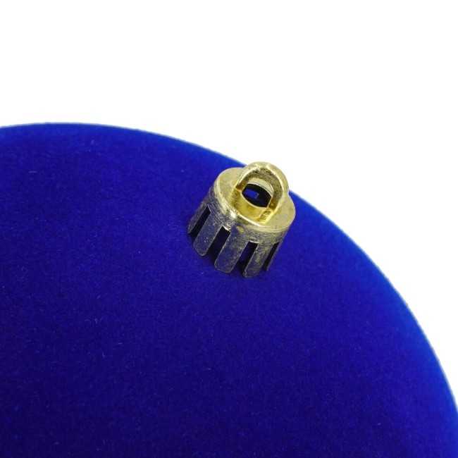 Palle Natalizie in Velluto D.12 cm - Vari Colori