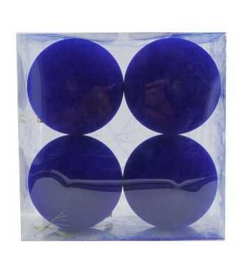 Palle Natalizie in Velluto D.12 cm - Vari Colori