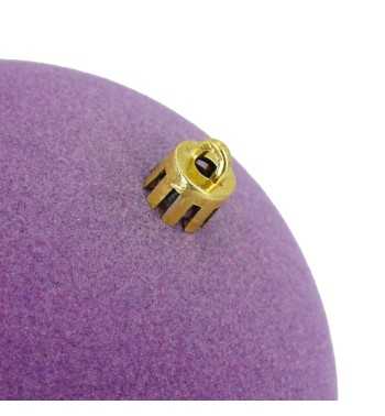 Palle Natalizie in Velluto D.12 cm - Vari Colori