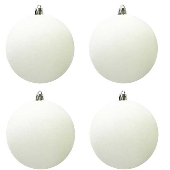 Palle Natalizie in Velluto D.12 cm - Vari Colori