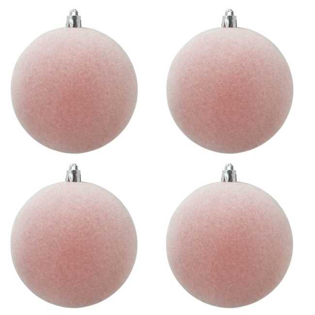 Palle Natalizie in Velluto D.12 cm - Vari Colori
