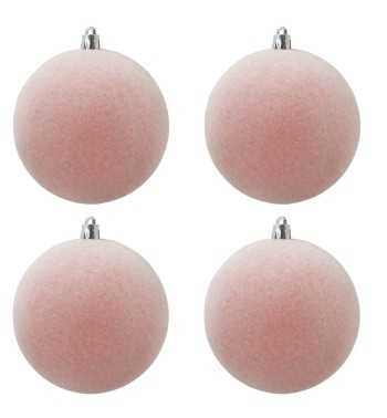 Palle Natalizie in Velluto D.12 cm - Vari Colori