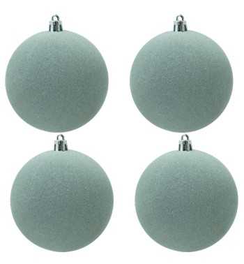 Palle Natalizie in Velluto D.12 cm - Vari Colori