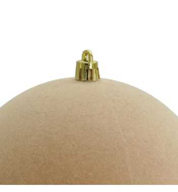 Palle Natalizie in Velluto D.12 cm - Vari Colori