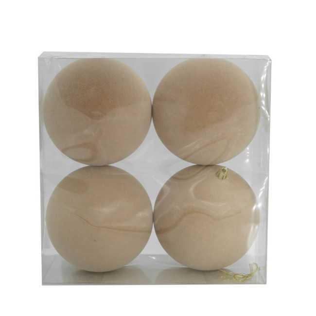 Palle Natalizie in Velluto D.12 cm - Vari Colori