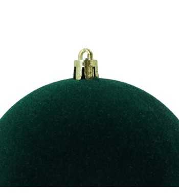 Palle Natalizie in Velluto D.12 cm - Vari Colori