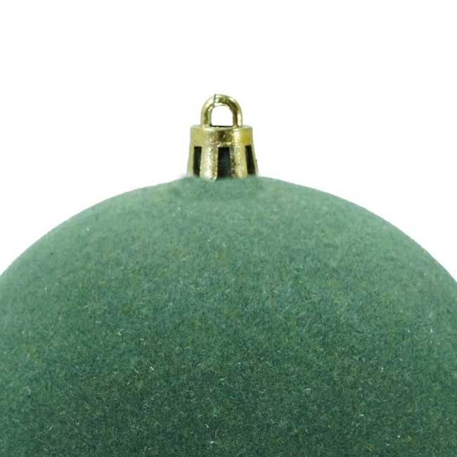 Palle Natalizie in Velluto D.12 cm - Vari Colori