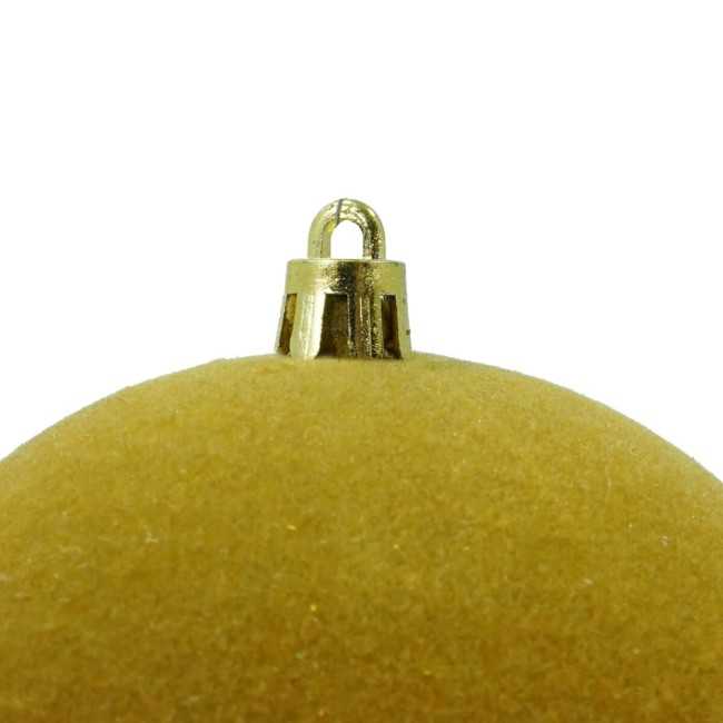 Palle Natalizie in Velluto D.12 cm - Vari Colori