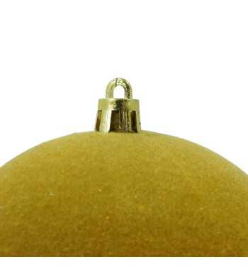 Palle Natalizie in Velluto D.12 cm - Vari Colori