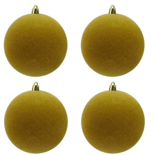 Palle Natalizie in Velluto D.12 cm - Vari Colori