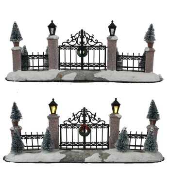 Cancello Luminoso per Villaggi in Miniatura con Luci Led – Collezione Stilè