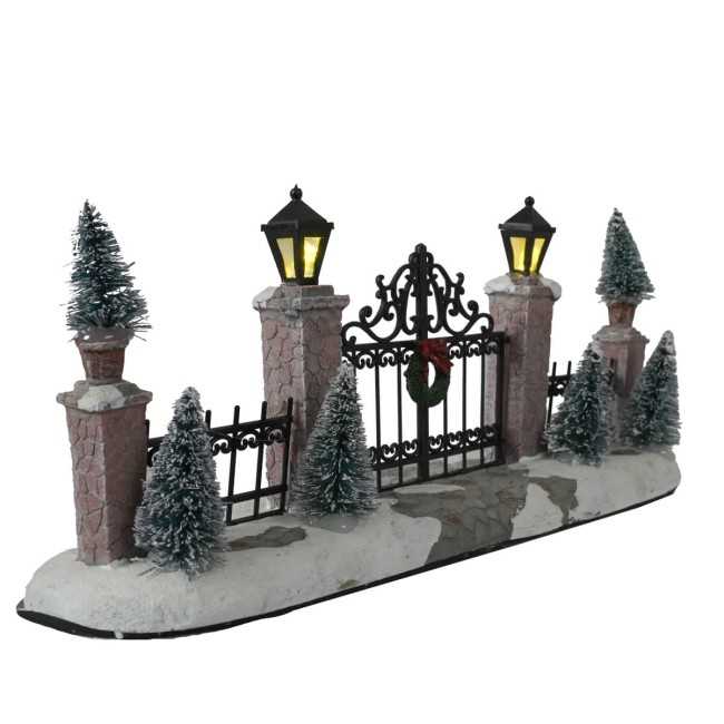 Cancello Luminoso per Villaggi in Miniatura con Luci Led – Collezione Stilè