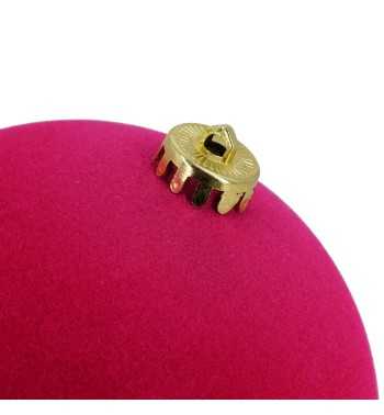 Palle di Natale in Plastica e Velluto D.15 cm Conf. da 3 Pezzi