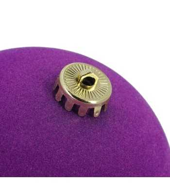 Palle di Natale in Plastica e Velluto D.15 cm Conf. da 3 Pezzi