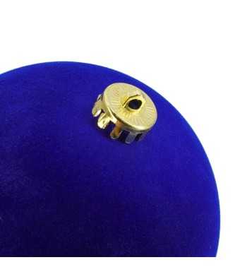 Palle di Natale in Plastica e Velluto D.15 cm Conf. da 3 Pezzi