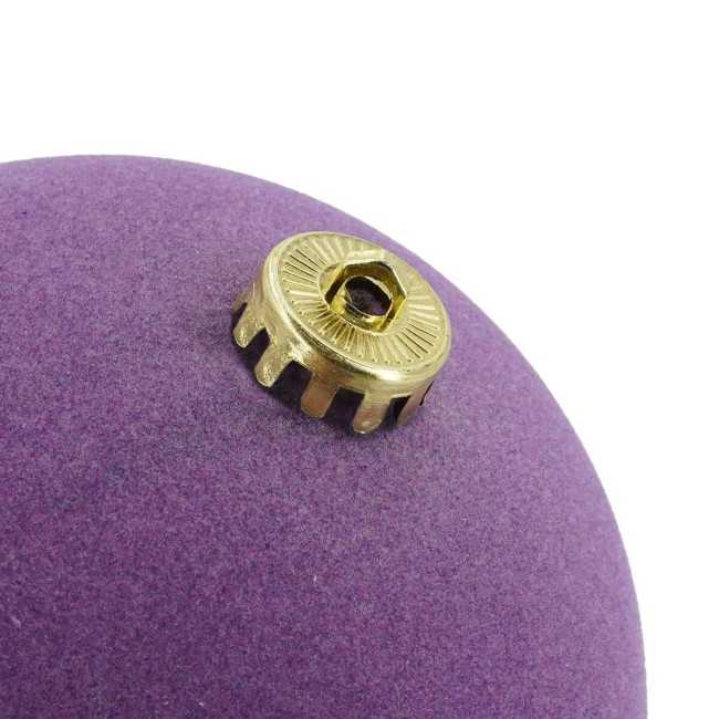 Palle di Natale in Plastica e Velluto D.15 cm Conf. da 3 Pezzi