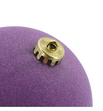 Palle di Natale in Plastica e Velluto D.15 cm Conf. da 3 Pezzi