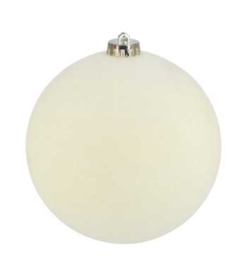 Palle di Natale in Plastica e Velluto D.15 cm Conf. da 3 Pezzi