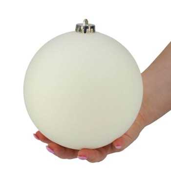 Palle di Natale in Plastica e Velluto D.15 cm Conf. da 3 Pezzi