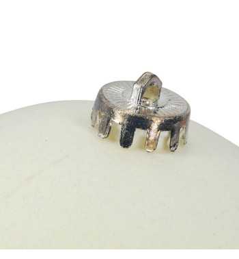 Palle di Natale in Plastica e Velluto D.15 cm Conf. da 3 Pezzi