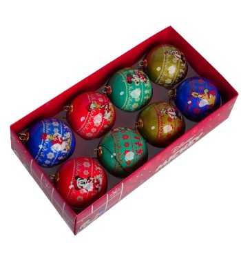 Set 8 Palline di Natale di Topolino D.6 cm - Disney
