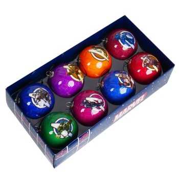 Set 8 Palline Natalizie degli Avengers D.6 cm - Marvel