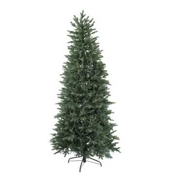 Albero di Natale Slim Verde con Luci Integrate H.180/240 cm - Deluxe Slim Led