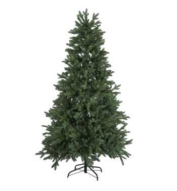 Albero di Natale Abete Verde Chiaro in Pe H.180/240 cm Apertura ad Ombrello - Deluxe Green Slim