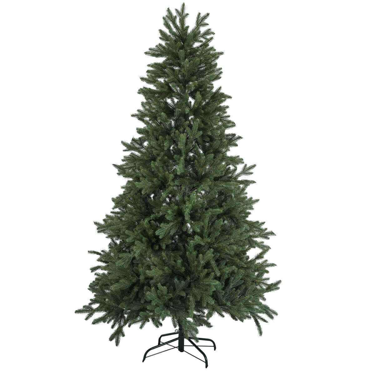 Albero Di Natale Frosty Green 210cm - Super Folto E Realistico | PVC Ignifugo Con Base