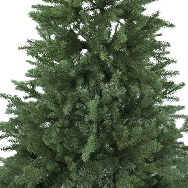 Albero di Natale Abete Verde Chiaro in Pe H.180/240 cm Apertura ad Ombrello - Deluxe Green Slim