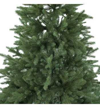 Albero di Natale Abete Verde Chiaro in Pe H.180/240 cm Apertura ad Ombrello - Deluxe Green Slim