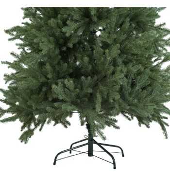 Albero di Natale Abete Verde Chiaro in Pe H.180/240 cm Apertura ad Ombrello - Deluxe Green Slim