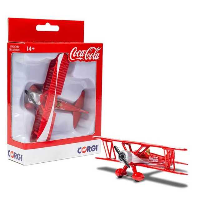 Modellino Biplano Coca-Cola - Icona Storica in Scala, 12.6 cm