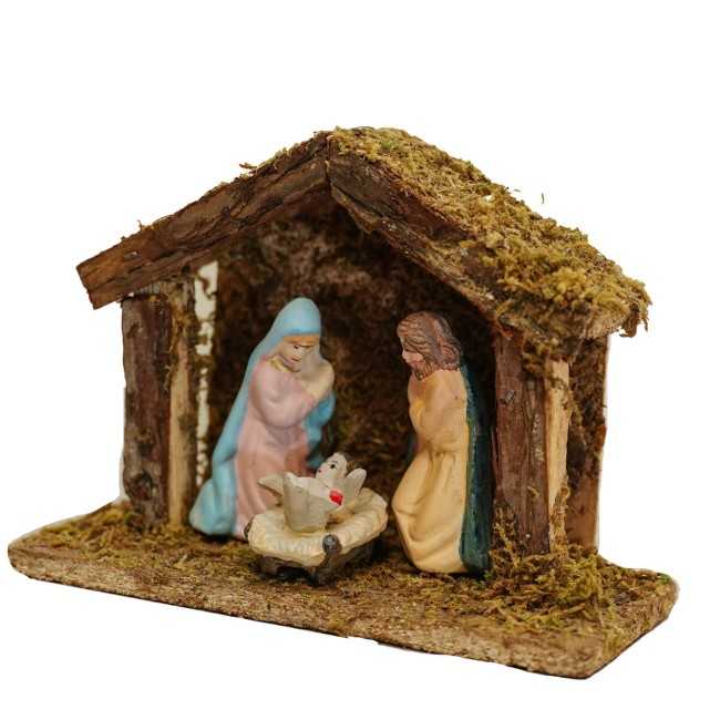 Presepe con Natività in Porcellana 17x7xH.13 cm