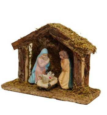 Presepe con Natività in Porcellana 17x7xH.13 cm