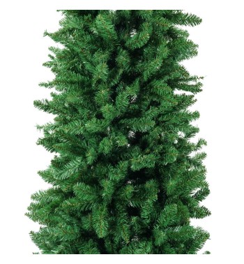 Albero di Natale Abete Verde in Pvc H.180/240 cm Apertura ad Ombrello | Albero Realistico Artificiale
