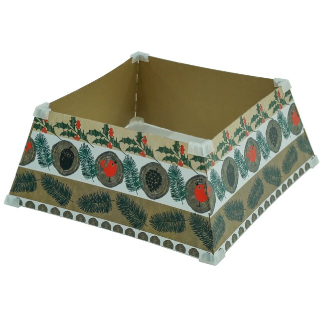 Copribase per Alberi di Natale in Cartone Ripiegabile  H.22 cm