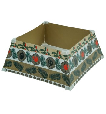 Copribase per Alberi di Natale in Cartone Ripiegabile  H.22 cm