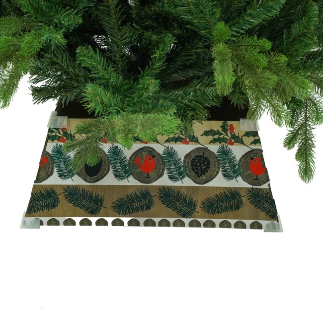 Copribase per Alberi di Natale in Cartone Ripiegabile  H.22 cm