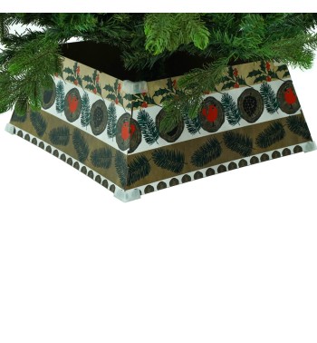 Copribase per Alberi di Natale in Cartone Ripiegabile  H.22 cm