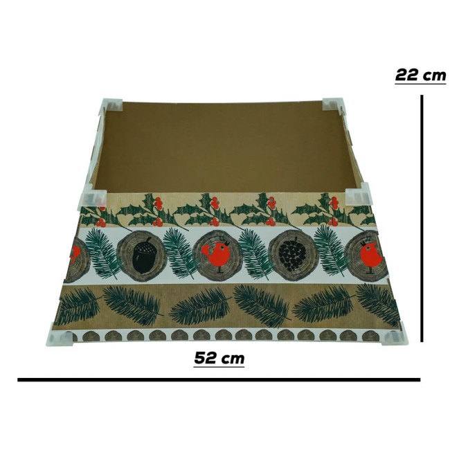 Copribase per Alberi di Natale in Cartone Ripiegabile  H.22 cm