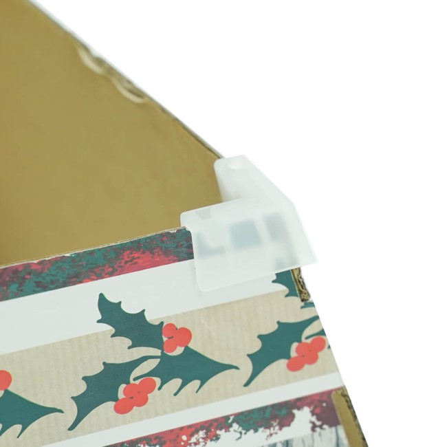 Copribase per Alberi di Natale in Cartone Ripiegabile con Fantasia Grigia