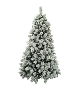 Albero di Natale Abete Innevato H.150/240 cm Apertura ad Ombrello | Albero Realistico Artificiale