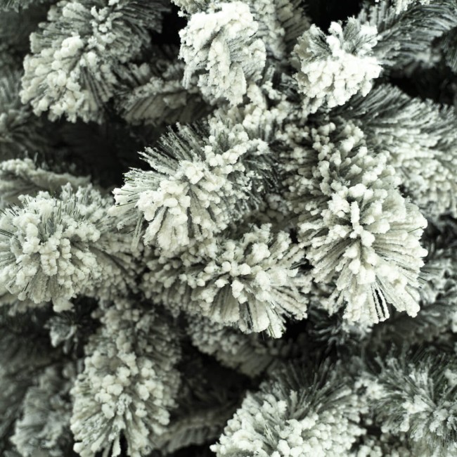 Albero di Natale Abete Innevato H.150/240 cm Apertura ad Ombrello | Albero Realistico Artificiale