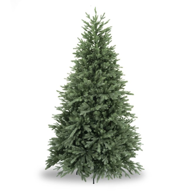 Albero di Natale Abete Verde in Pe H.180/240 cm Apertura ad Ombrello | Albero Realistico Artificiale