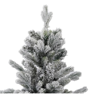 Albero di Natale Slim Innevato in Pe+Pvc H.150/240 cm con Apertura ad Ombrello | Albero Realistico Artificiale