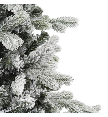 Albero di Natale Slim Innevato in Pe+Pvc H.150/240 cm con Apertura ad Ombrello | Albero Realistico Artificiale