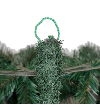 Albero di Natale a Parete H.135 cm in Pvc con Apertura ad Ombrello - Giove