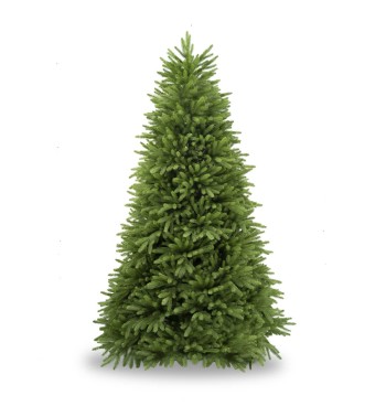 Albero di Natale Abete Verde Chiaro in Pe  H.180/240 cm Apertura ad Ombrello | Albero Realistico Artificiale