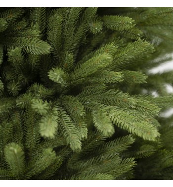 Albero di Natale Abete Verde Chiaro in Pe  H.180/240 cm Apertura ad Ombrello | Albero Realistico Artificiale